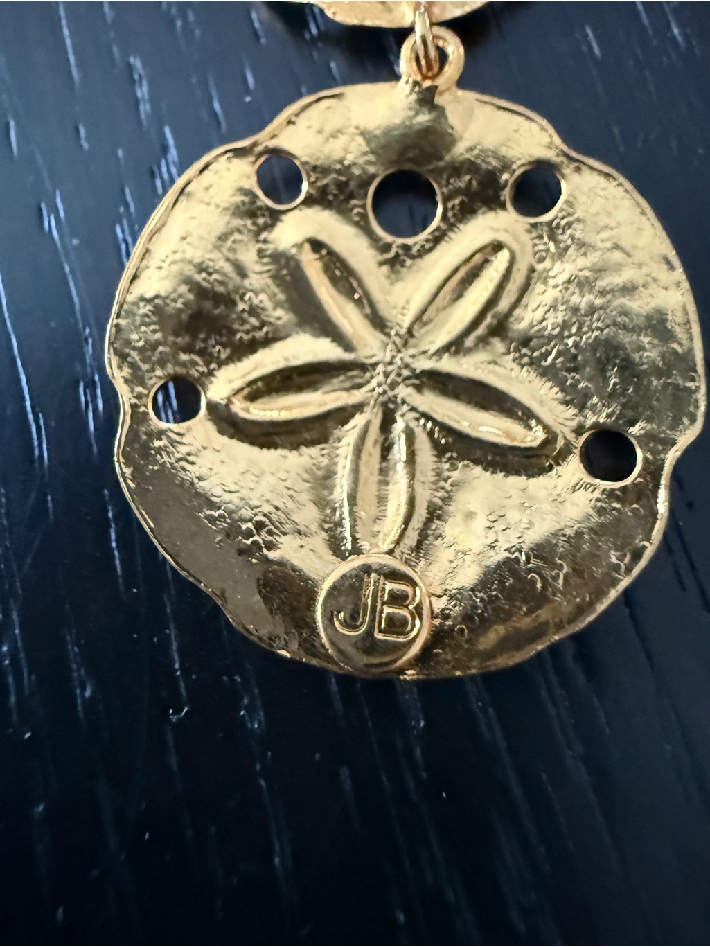 Jennifer Behr Tarni Gold Sand Dollar Drop Earrings - Elegant Women’s Jewelry — image 3 of 3